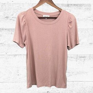 Another Love Dusty Pink Short Sleeve Top